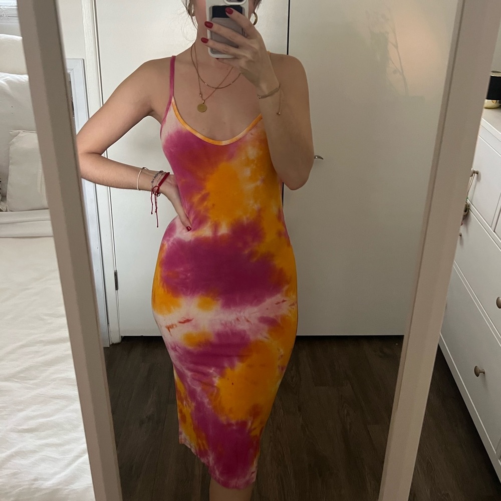 Tie Dye Midi Dress